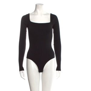 AGOLDE square Neckline long sleeve bodysuit